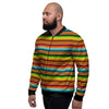 Serape Print Men's Bomber Jacket-grizzshop