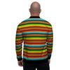 Serape Print Men's Bomber Jacket-grizzshop