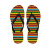 Serape Print Men's Flip Flops-grizzshop