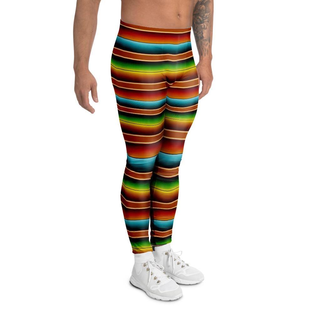 Serape Print Men's Leggings-grizzshop