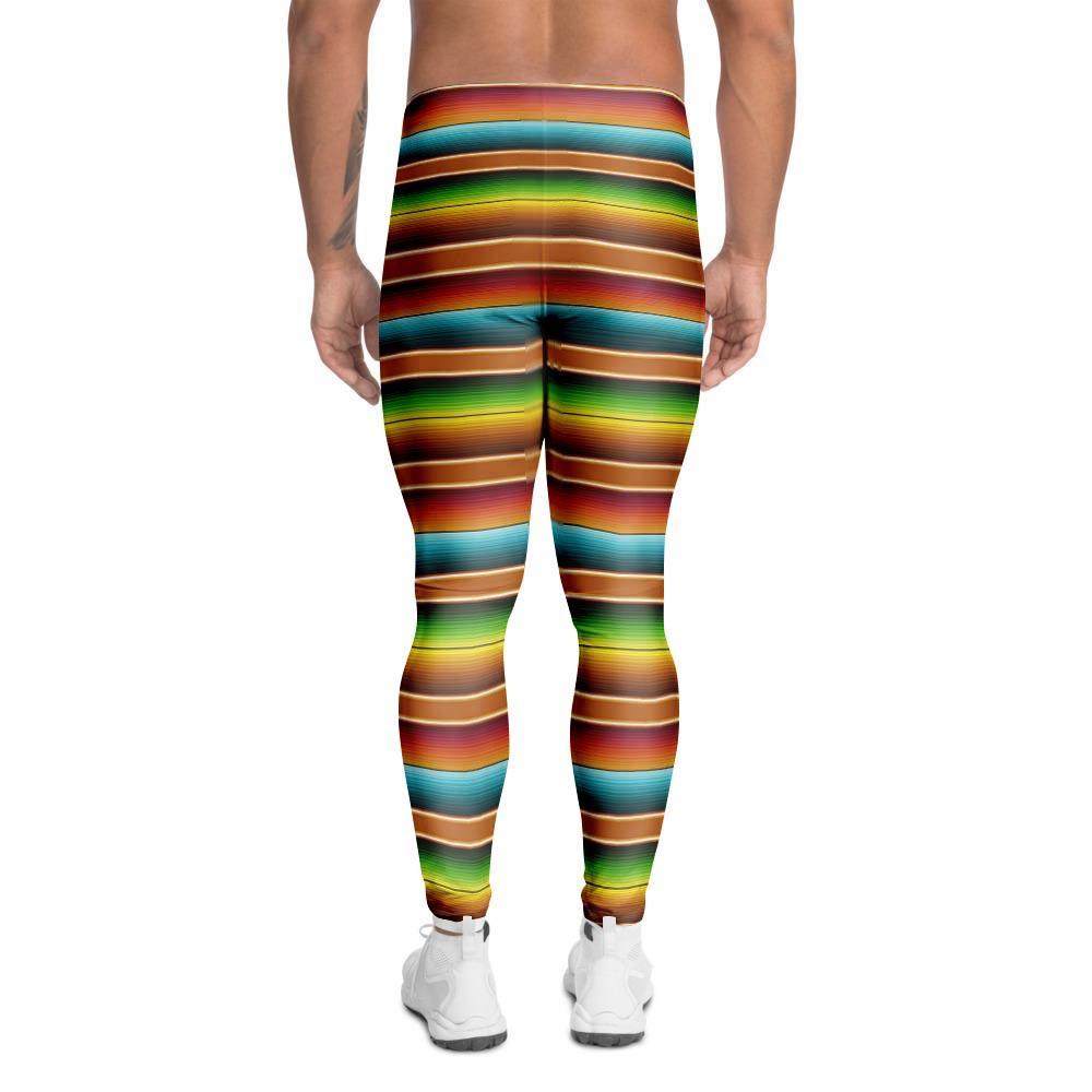 Serape Print Men's Leggings-grizzshop