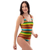 Serape Print One Piece Swimsuite-grizzshop