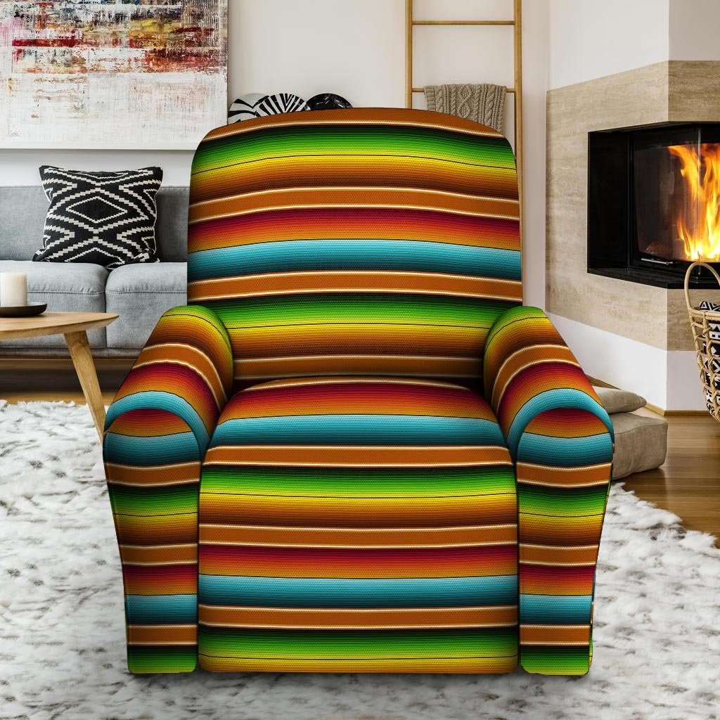 Serape Print Recliner Cover-grizzshop