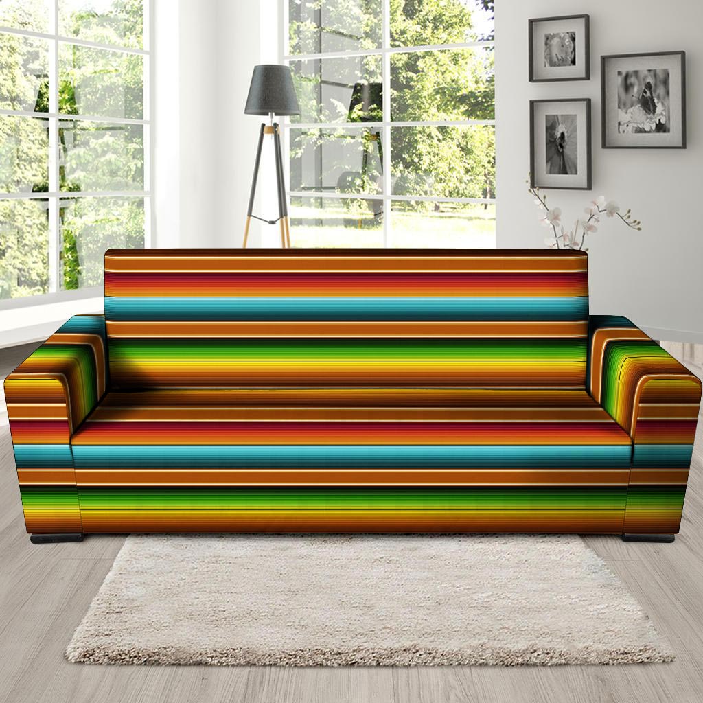 Serape Print Sofa Cover-grizzshop