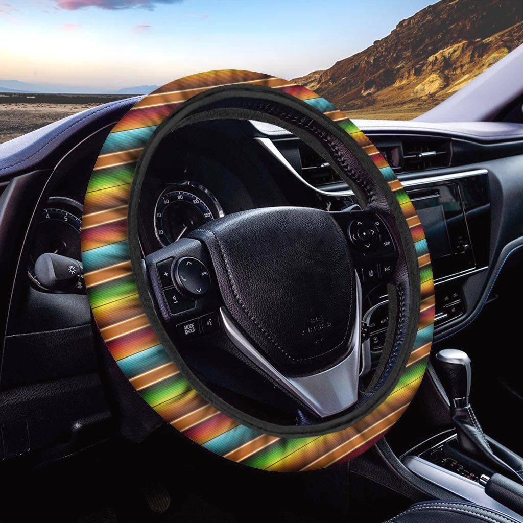 Serape Print Steering Wheel Cover-grizzshop