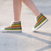 Serape Print Women's High Top Shoes-grizzshop