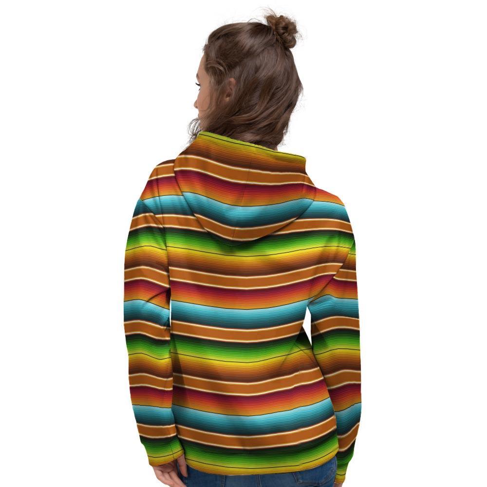 Serape Print Women's Hoodie-grizzshop