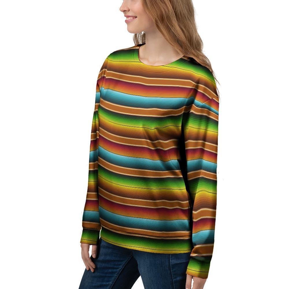 Serape Print Women's Sweatshirt-grizzshop