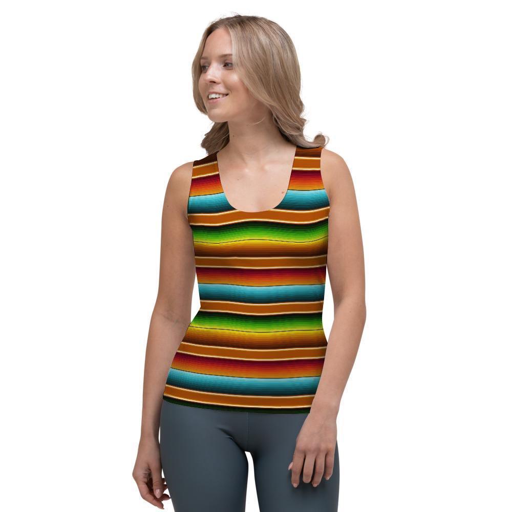 Serape Print Women's Tank Top-grizzshop