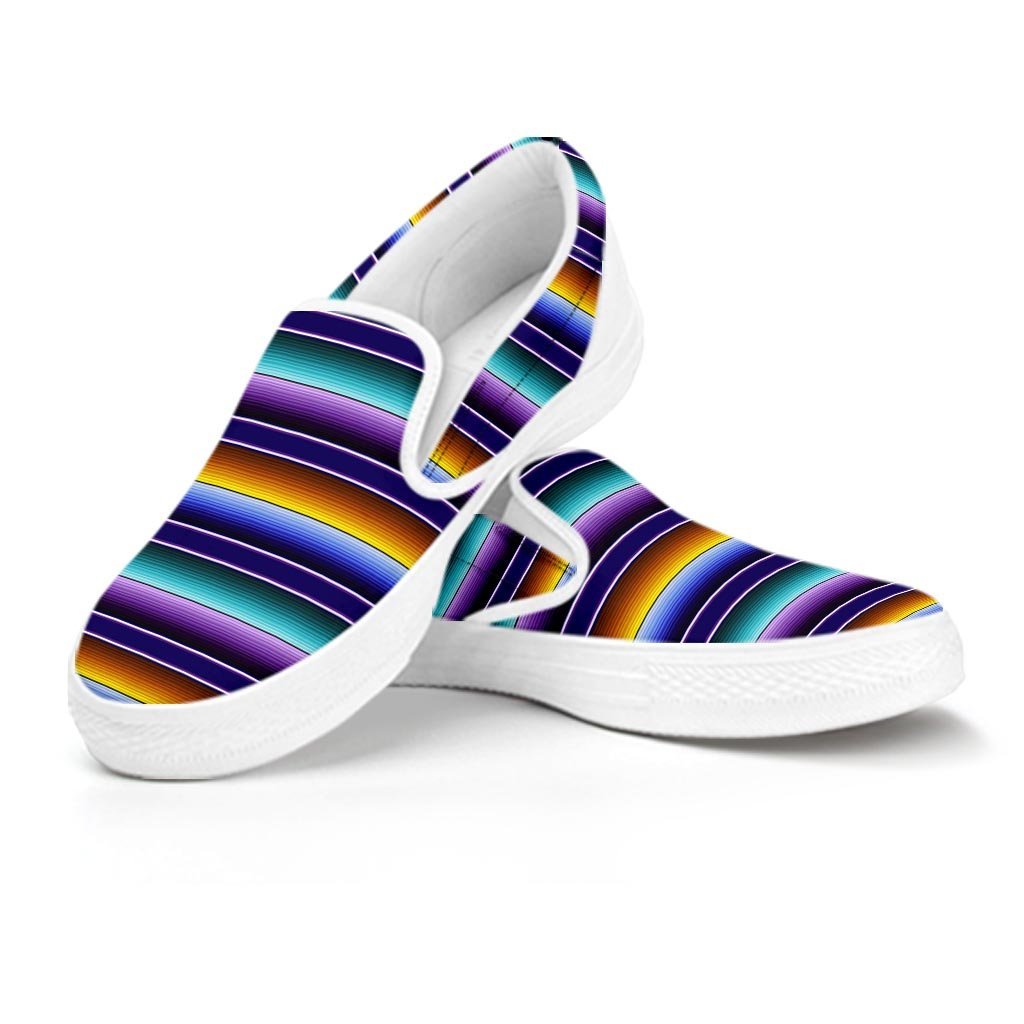 Serape Women's Slip On Sneakers-grizzshop