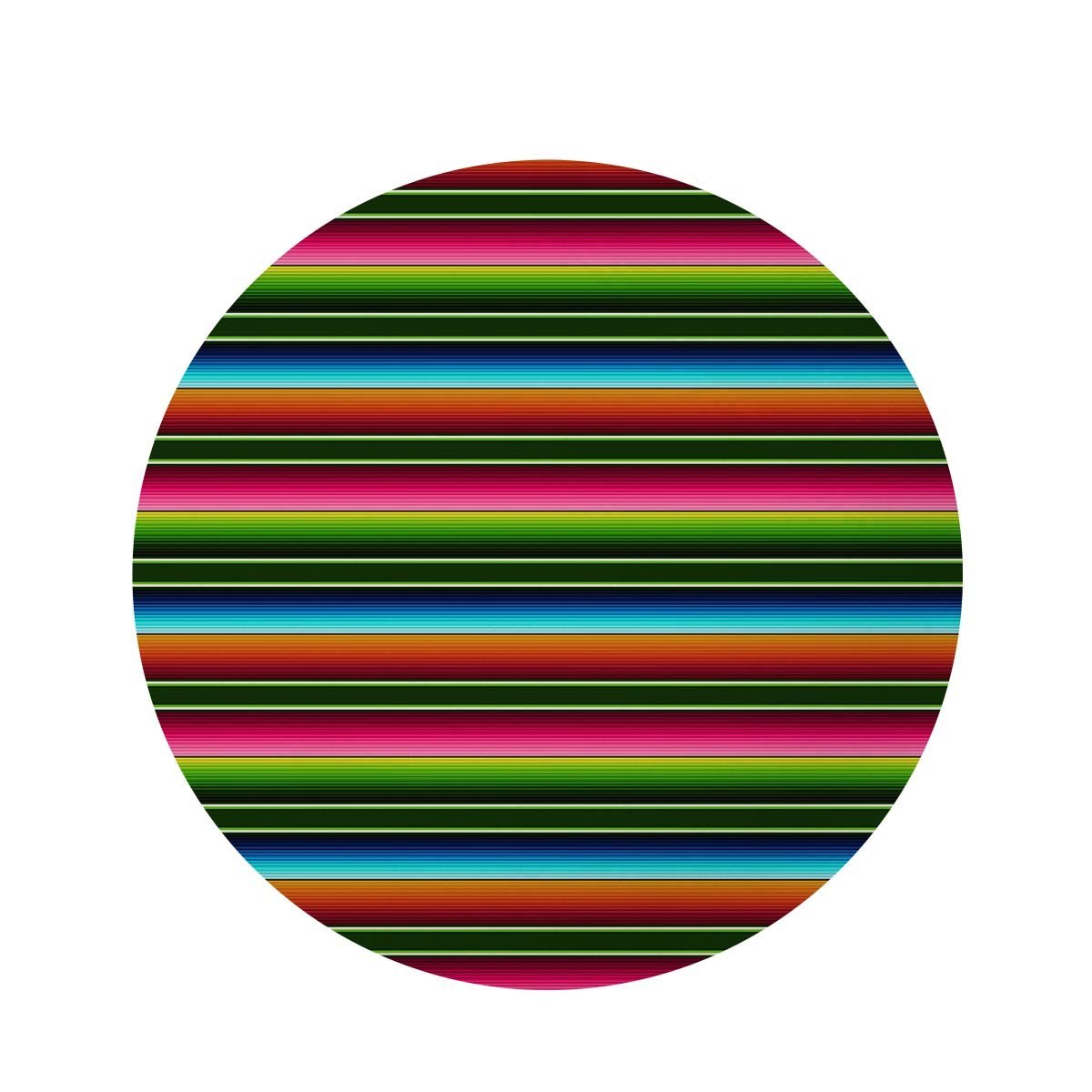 Serape Baja Mexican Round Rug-grizzshop