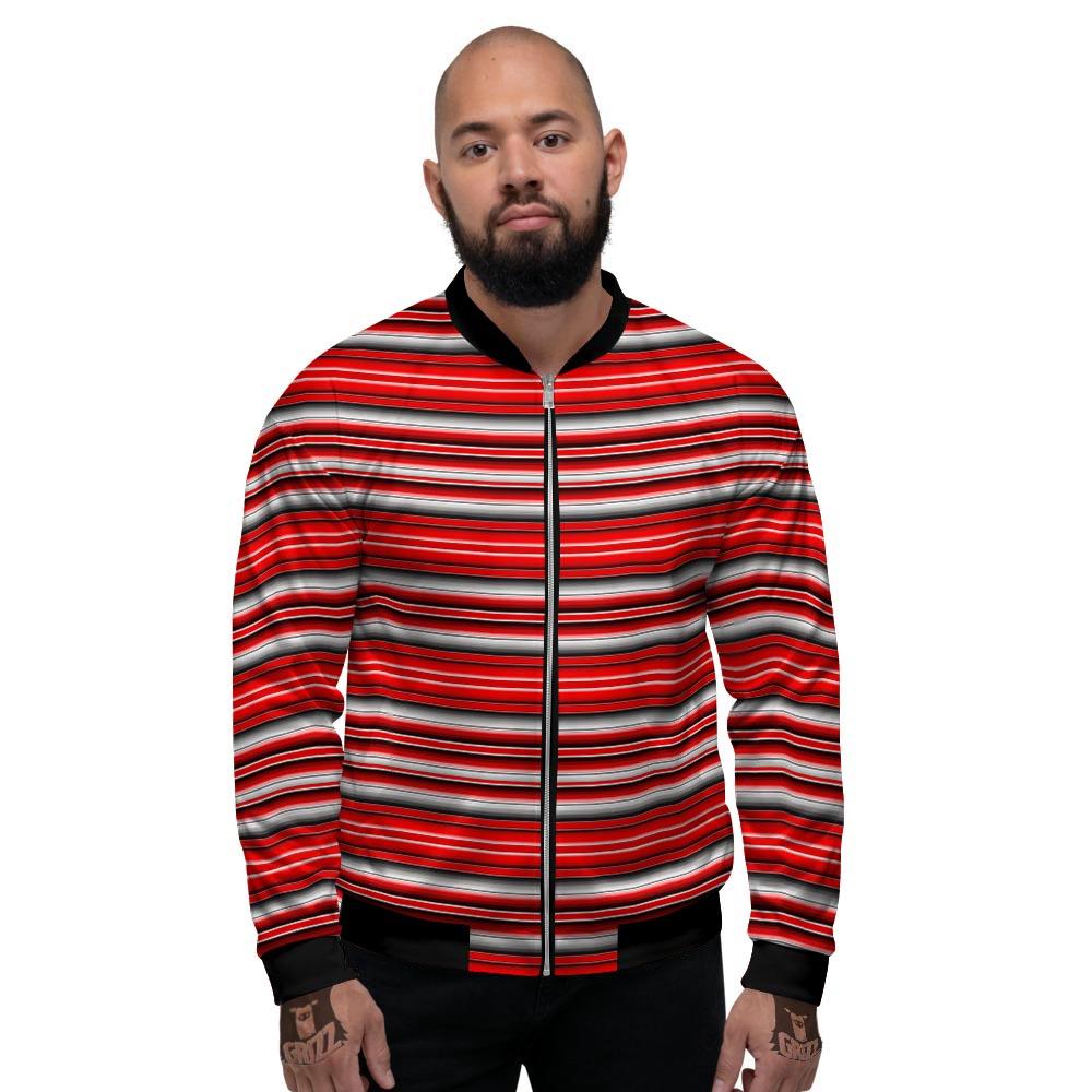 Serape Tribal Mexican Print Pattern Men's Bomber Jacket-grizzshop