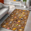 Set Coffee Pattern Print Floor Mat-grizzshop