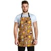 Set Coffee Pattern Print Men's Apron-grizzshop