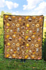 Set Coffee Pattern Print Quilt-grizzshop