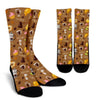 Set Coffee Pattern Print Unisex Crew Socks-grizzshop