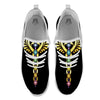 Seven Chakras Caduceus Print White Athletic Shoes-grizzshop