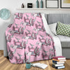 Sewing Machine Pattern Print Blanket-grizzshop