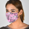 Sewing Machine Pattern Print Face Mask-grizzshop