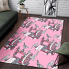 Sewing Machine Pattern Print Floor Mat-grizzshop