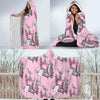 Sewing Machine Pattern Print Hooded Blanket-grizzshop