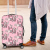 Sewing Machine Pattern Print Luggage Cover Protector-grizzshop