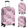 Sewing Machine Pattern Print Luggage Cover Protector-grizzshop