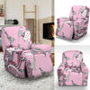 Sewing Machine Pattern Print Recliner Cover-grizzshop