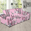 Sewing Machine Pattern Print Sofa Covers-grizzshop