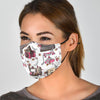 Sewing Machine Print Pattern Face Mask-grizzshop