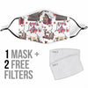 Sewing Machine Print Pattern Face Mask-grizzshop