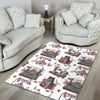 Sewing Machine Print Pattern Floor Mat-grizzshop