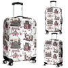 Sewing Machine Print Pattern Luggage Cover Protector-grizzshop