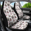 Sewing Machine Print Pattern Universal Fit Car Seat Cover-grizzshop