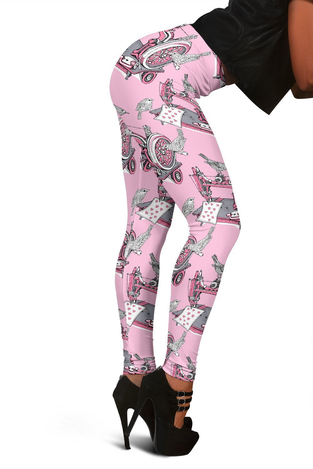 Sewing Machine Print Pattern Women Leggings-grizzshop