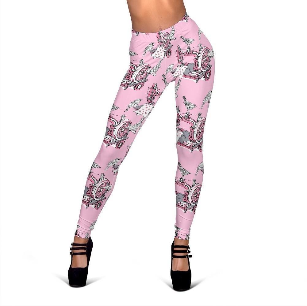 Sewing Machine Print Pattern Women Leggings-grizzshop