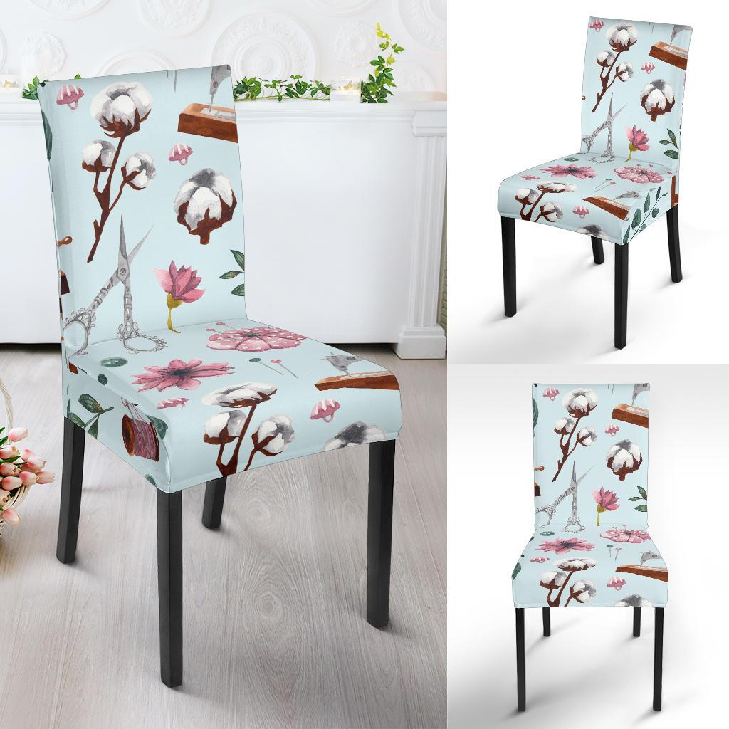 Sewing Pattern Print Chair Cover-grizzshop