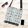 Sewing Pattern Print Crossbody Bags-grizzshop