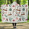 Sewing Pattern Print Hooded Blanket-grizzshop