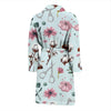 Sewing Pattern Print Men Long Robe-grizzshop