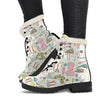 Sewing Print Pattern Comfy Winter Boots-grizzshop