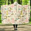 Sewing Print Pattern Hooded Blanket-grizzshop