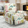 Sewing Print Pattern Recliner Cover-grizzshop