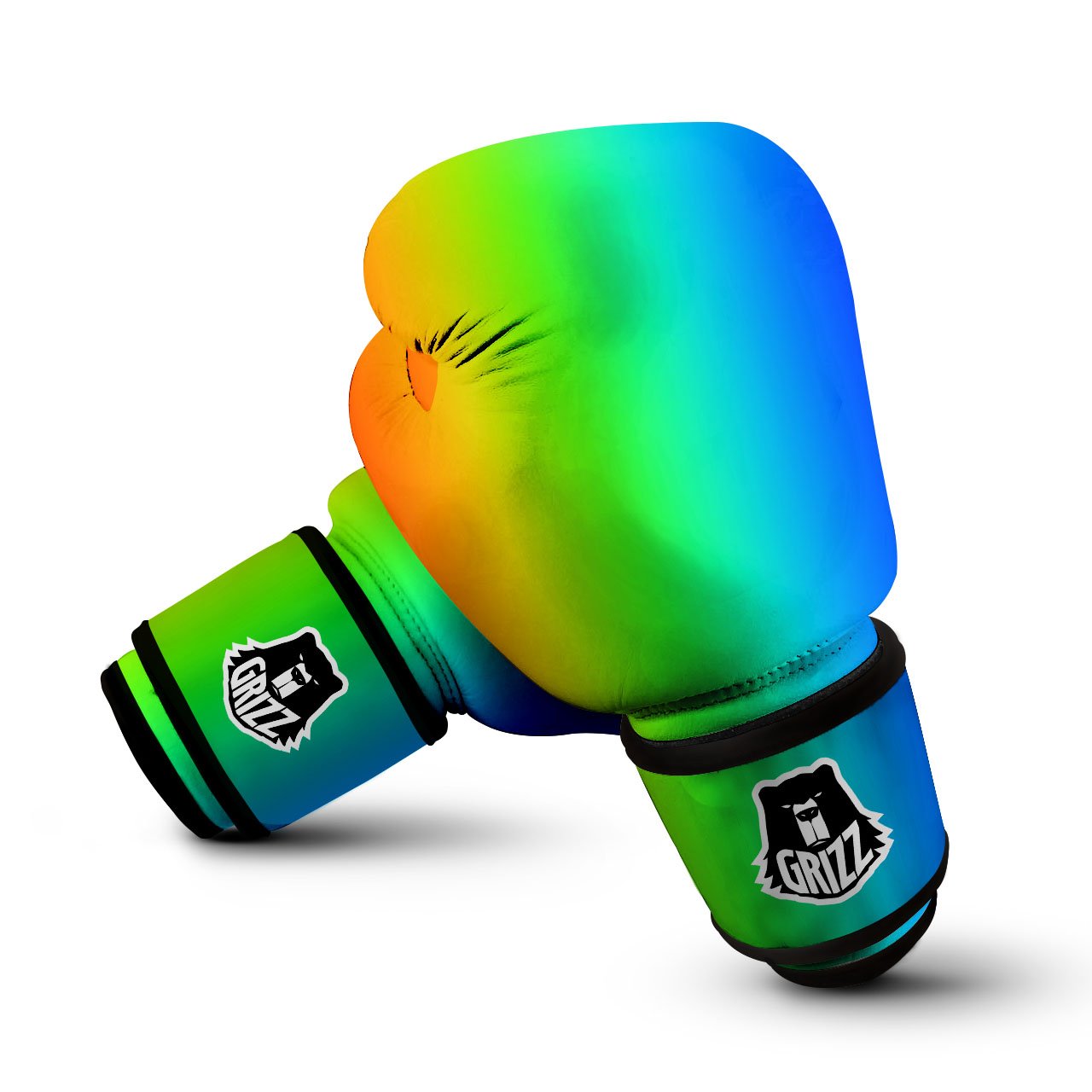 Shades Rainbow Print Pattern Boxing Gloves-grizzshop
