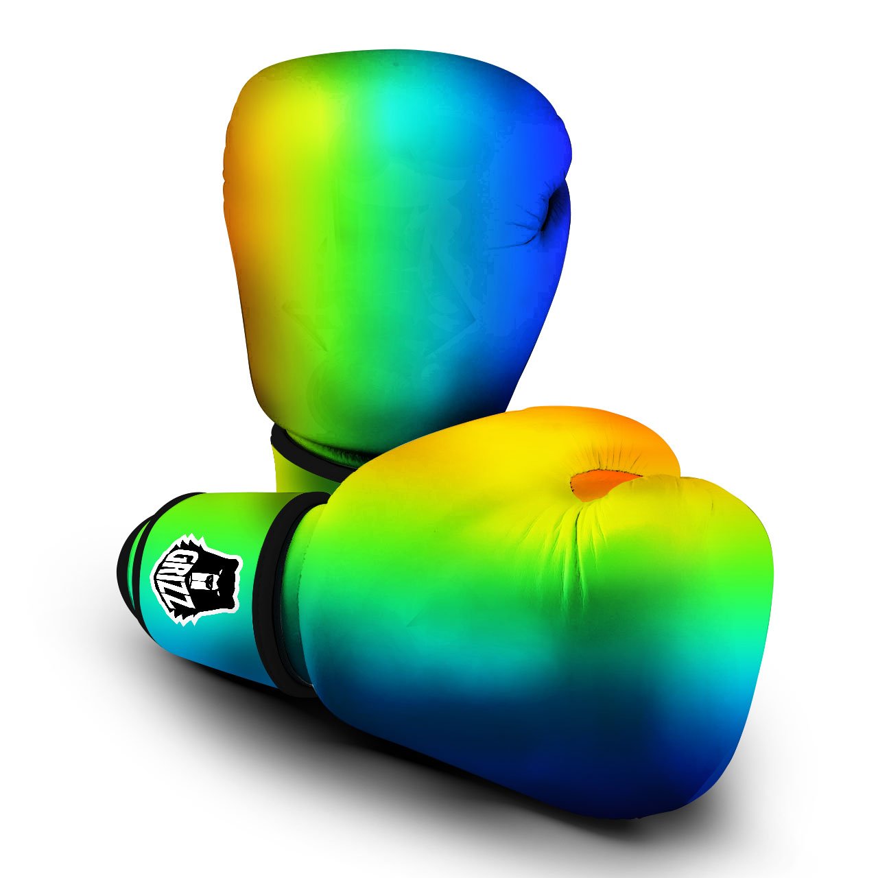 Shades Rainbow Print Pattern Boxing Gloves-grizzshop
