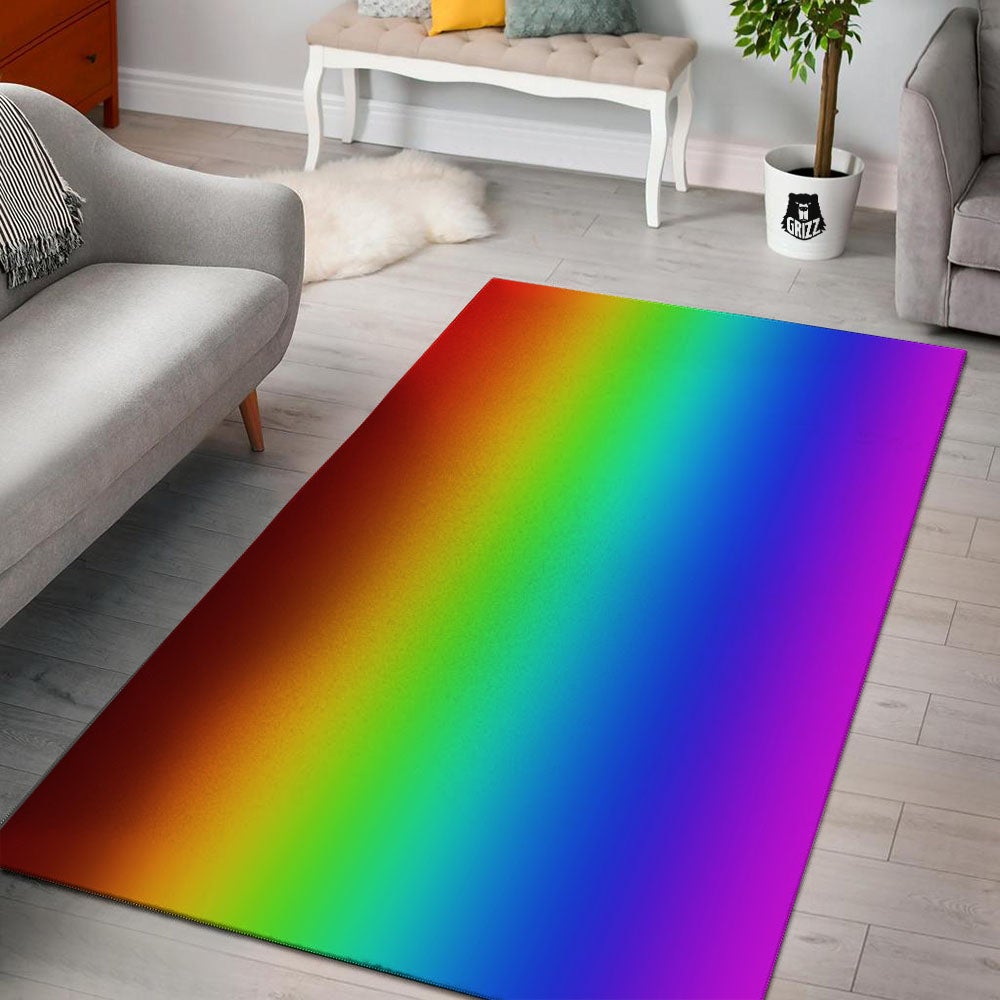 Shades Rainbow Print Pattern Floor Mat-grizzshop