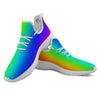 Shades Rainbow Print Pattern White Athletic Shoes-grizzshop