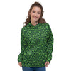 Shamrock Irish Print Pattern Women's Hoodie-grizzshop