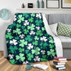 Shamrock Pattern Print Blanket-grizzshop