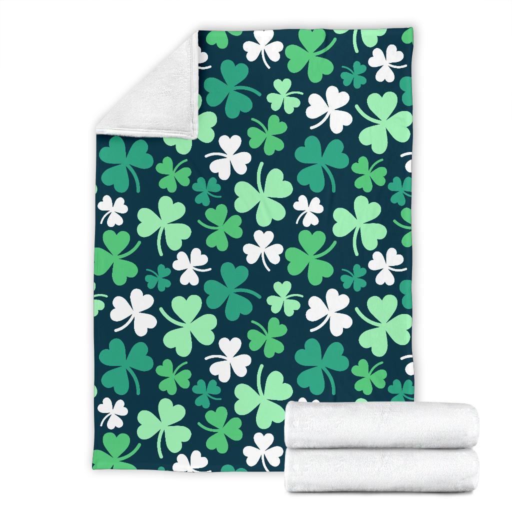 Shamrock Pattern Print Blanket-grizzshop